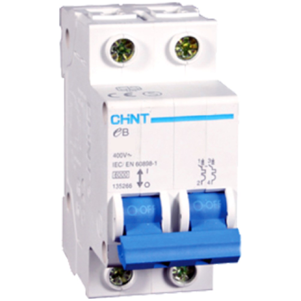 Chint EBG 2 Pole 6KA 400VAC Miniature Circuit Breaker (2 Modules) | Chint by KHM Megatools Corp. Main image