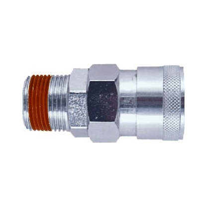 THB (SMA) Quick Coupler Body - Male Thread End (High Flow) | THB by KHM Megatools Corp. Main image