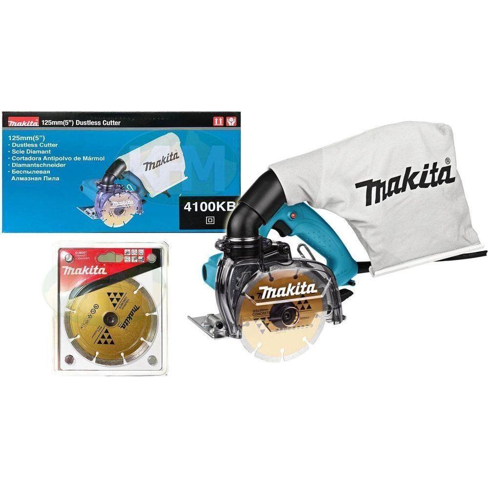 Makita 4100KB Concrete Cutter with Dust Extraction 5" 1,400W (Dustless Cutter) - KHM Megatools Corp. Main image