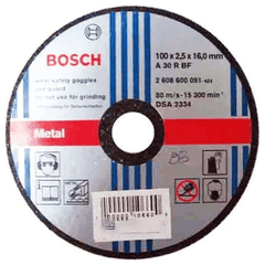 Bosch Cut Off Wheel 4" Standard for Metal A30RBF | Bosch by KHM Megatools Corp.