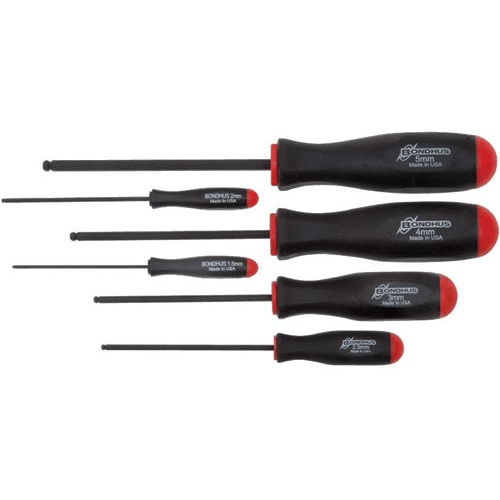 Bondhus 10686 (BSX6M) 6pcs Balldriver Tip Screwdriver set | Bondhus by KHM Megatools Corp.