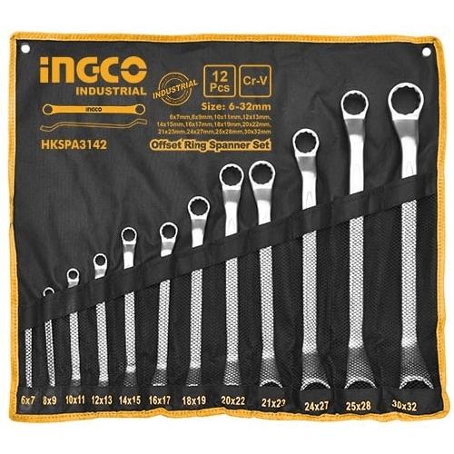 Ingco Offset Ring Spanner / Box Wrench Set - KHM Megatools Corp.