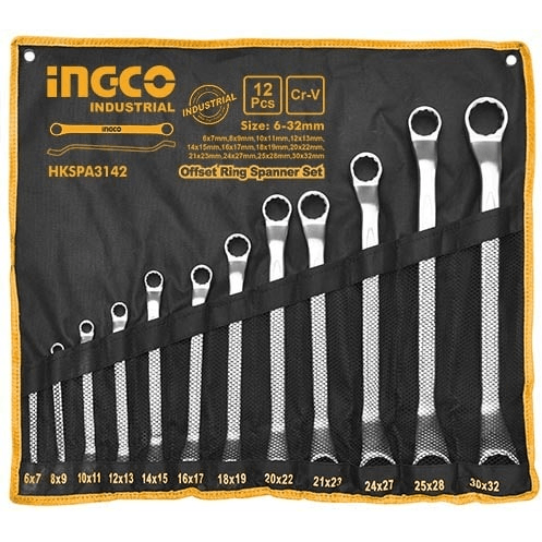 Ingco Offset Ring Spanner / Box Wrench Set Secondary image