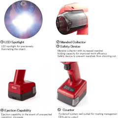 Lobster R1B1 14.4V Cordless Riveter / Rivet Gun - KHM Megatools Corp.