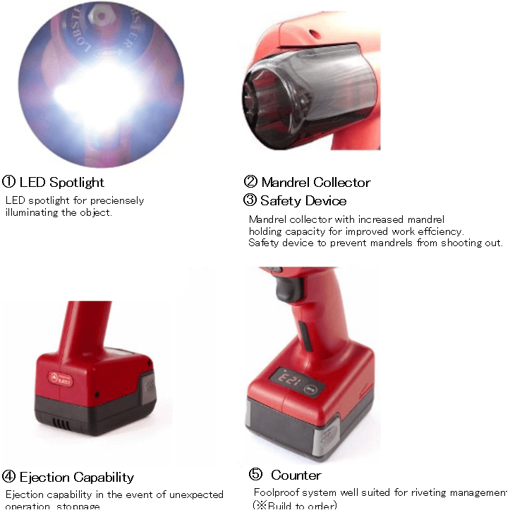 Lobster R1B1 14.4V Cordless Riveter / Rivet Gun Secondary image