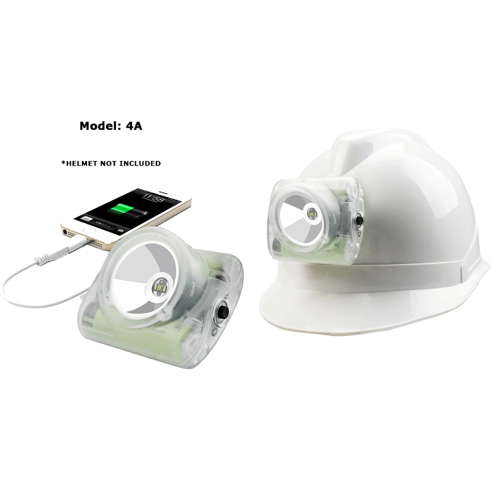 Wisdom Lamp 4A Miner's LED Cap Cordless Mining Lamp / Head Light (with USB Charger Adapter) (with USB Charger Adapter) - KHM Megatools Corp. Main image