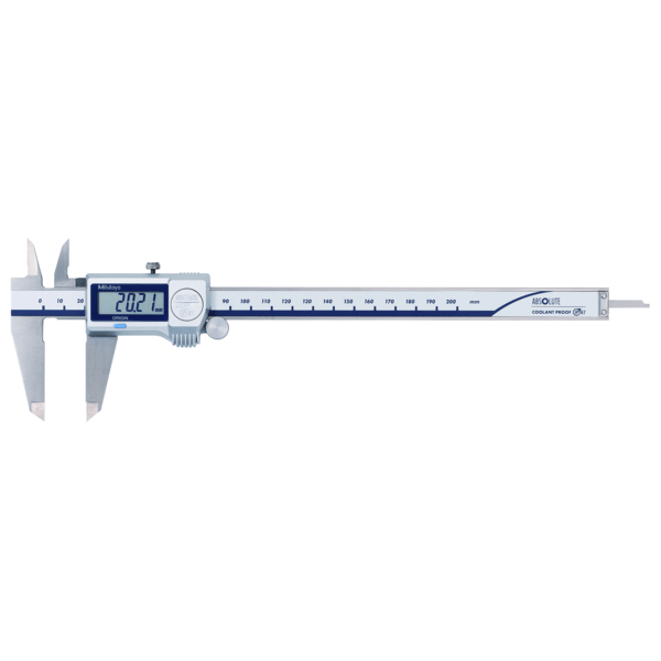 Mitutoyo 500-703-10/20 Coolant Proof Digimatic (Digital) Caliper 'IP67 Absolute' 0-200mm - KHM Megatools Corp. Main image