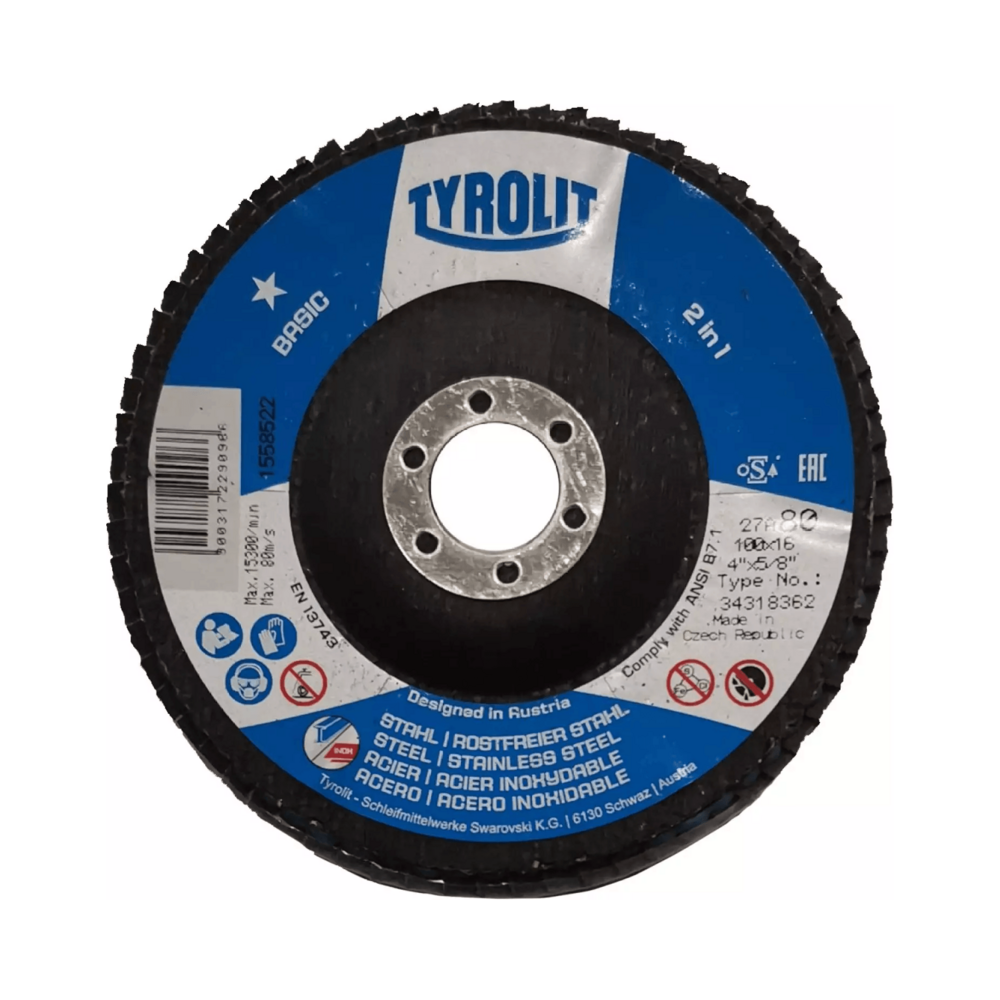Tyrolit Flap Disc 4" [Basic] | Tyrolit by KHM Megatools Corp. Main image