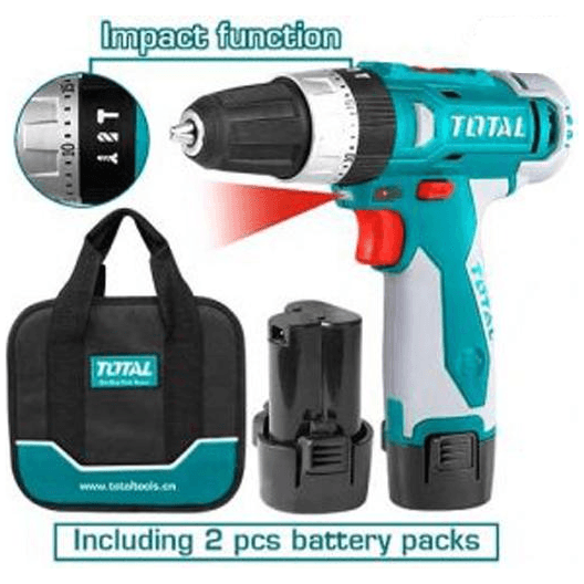 Total TDLI228120 12V Cordless Impact Drill / Hammer Drill | Total by KHM Megatools Corp. Main image