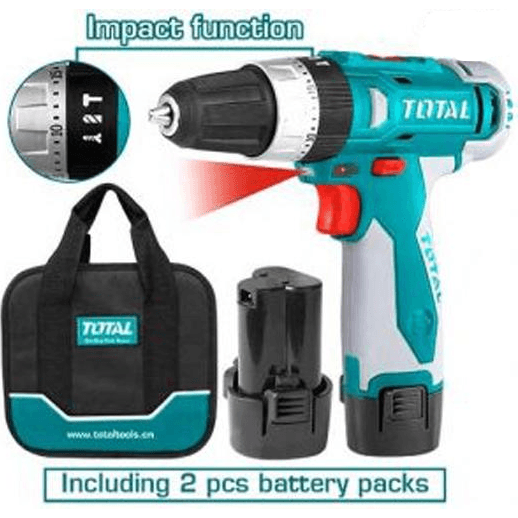 Total TDLI228120 12V Cordless Impact Drill / Hammer Drill | Total by KHM Megatools Corp. Main image
