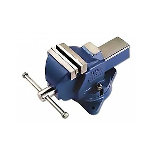 Record 5TON-5VS Quick Release Workshop Vise w/ Anvil & Pipe Jaw Swivel Base