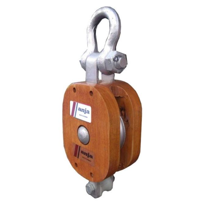 Anja Regular Wooden Pulley Block - Shackle - KHM Megatools Corp.