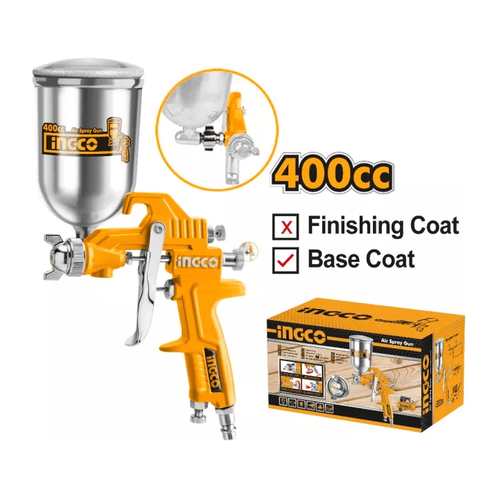 Ingco ASG4042 Paint Spray Gun Gravity Type 400cc - KHM Megatools Corp.