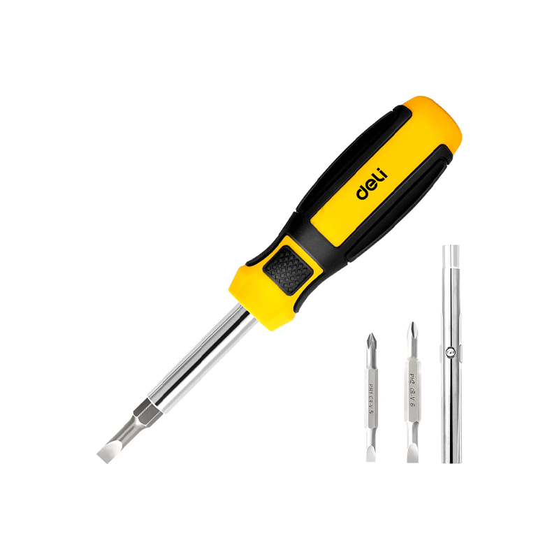 Deli EDL260206 6in1 Screwdriver Set - ToolsSavvy.ph