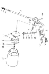 GAV 61A Pneumatic Washing Gun with Coupling Tank - KHM Megatools Corp.