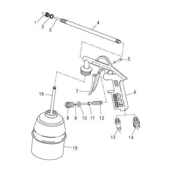 GAV 61B Pneumatic Washing Gun Secondary image