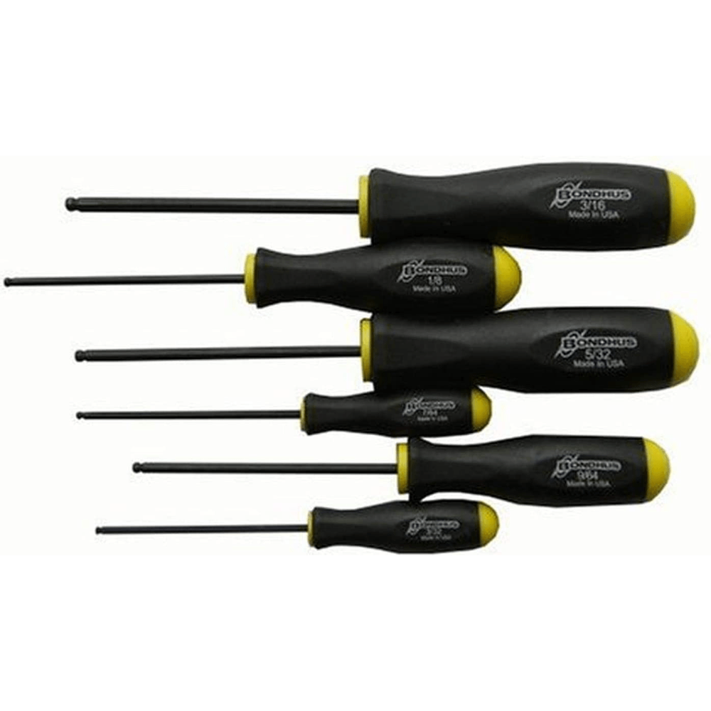 Bondhus 10645 (BSX7) 7pcs Balldriver Tip Screwdriver set | Bondhus by KHM Megatools Corp.