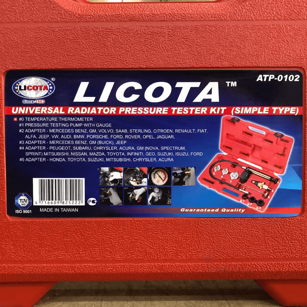 Licota ATP-0102 Universal Radiator Pressure Tester Set Secondary image