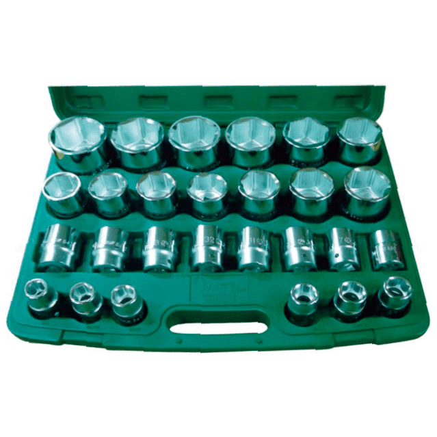 Hans 6627MB/AB Socket Wrench Set 3/4" Drive 6pts (27pcs) - KHM Megatools Corp.