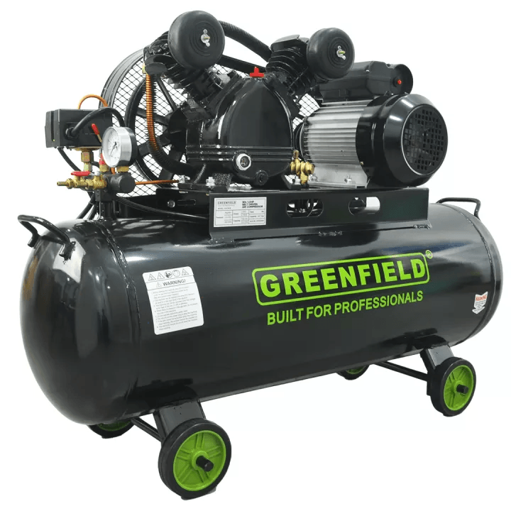 Greenfield GAC90-B 1 HP Belt Driven Air Compressor 90L 115psi - KHM Megatools Corp.