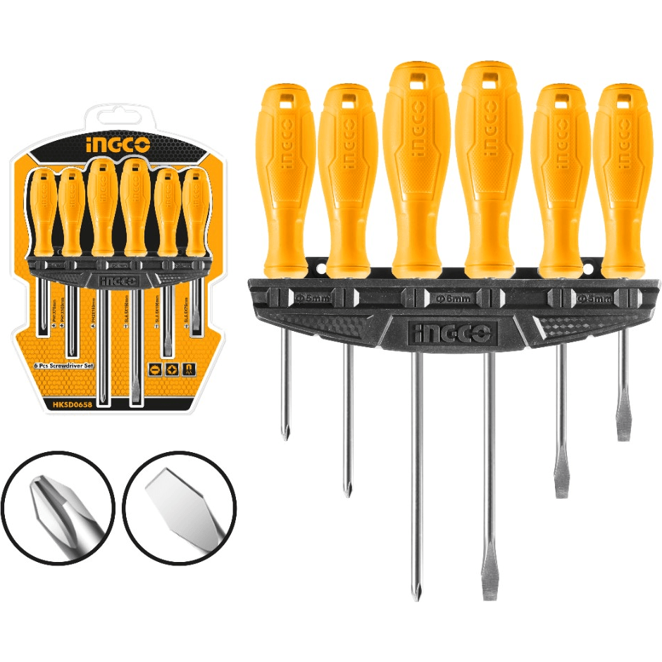 Ingco HKSD0658 6pcs Screwdriver Set - KHM Megatools Corp. Main image