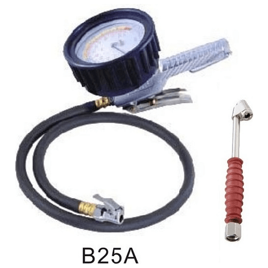 THB Tire Inflator / Tire Pressure Guage with 36" Hose Secondary image