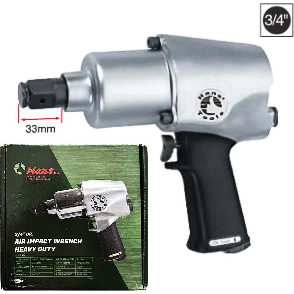 Hans 86110 Pneumatic Air Impact Wrench 3/4" Drive - KHM Megatools Corp.