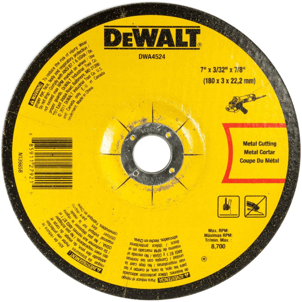 Dewalt DWA4524 Cut Off Wheel 7" for Metal - KHM Megatools Corp. Main image