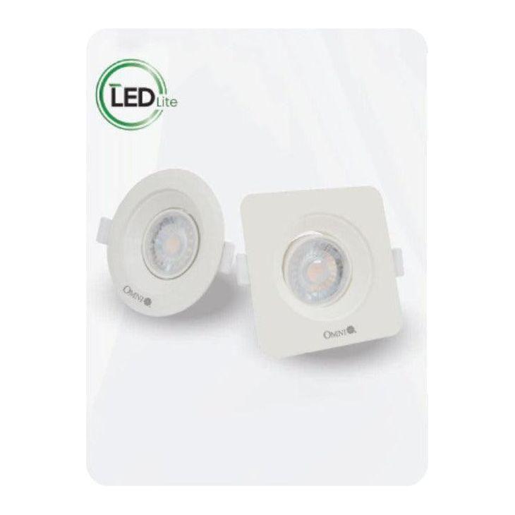 Omni LED Mini Recessed Movable Downlight Round Swivel (8W) - KHM Megatools Corp. Main image