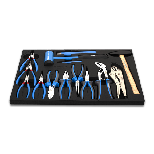 Unior 964/32SOS Set Of bl Pliers & Hammer in Tray
