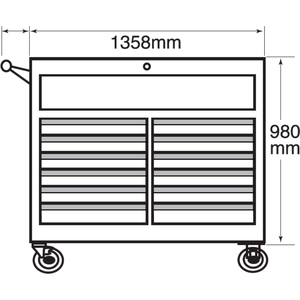 Hans 9913HQ-53 Tool Cabinet 13 Drawers 53" - KHM Megatools Corp.
