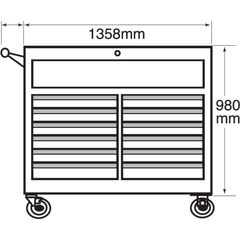 Hans 9913HQ-53 Tool Cabinet 13 Drawers 53" - KHM Megatools Corp.