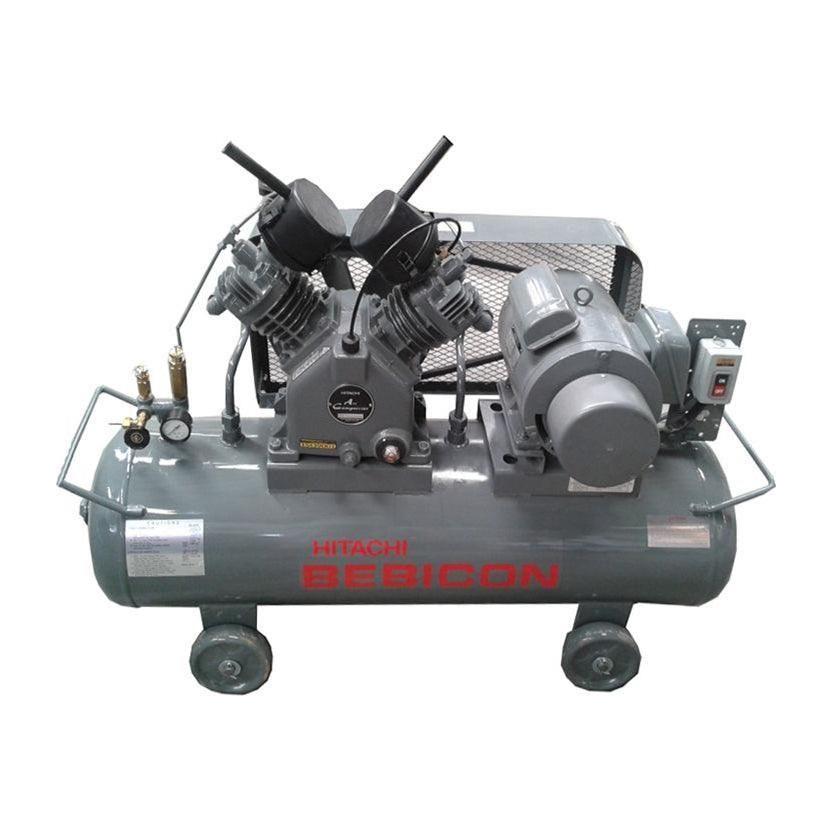 ◆日立５馬力エアーコンプレッサーBEBICON　3.7P-9.5V6◆ HITACHI 5HP 415V Lubricated BEBICON Air Compressor 3.7P-9.5V5A