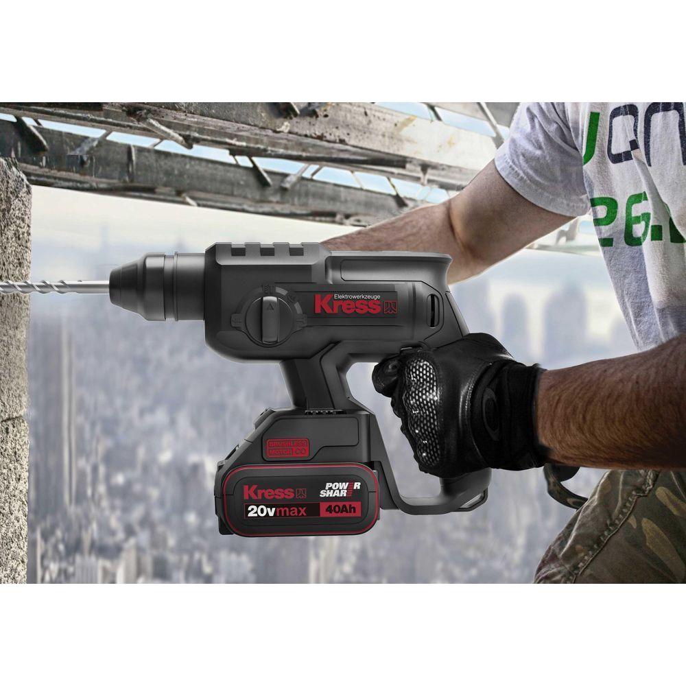 Kress KU390 20V Cordless Brushless SDS-plus Rotary Hammer Secondary image