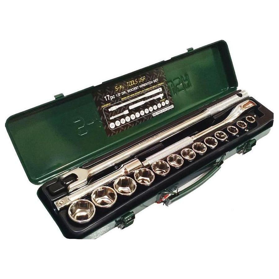S-Ks A-17 1/2" Drive Socket Wrench Set 10-24mm 6pts - KHM Megatools Corp. Main image