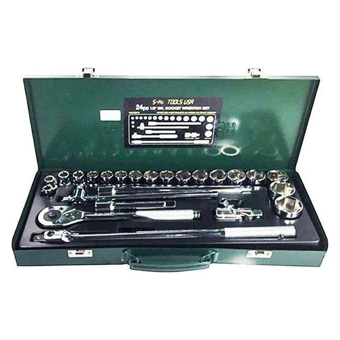 S-Ks A-24 1/2" Drive Socket Wrench Set 10-32mm 6pts - KHM Megatools Corp. Main image