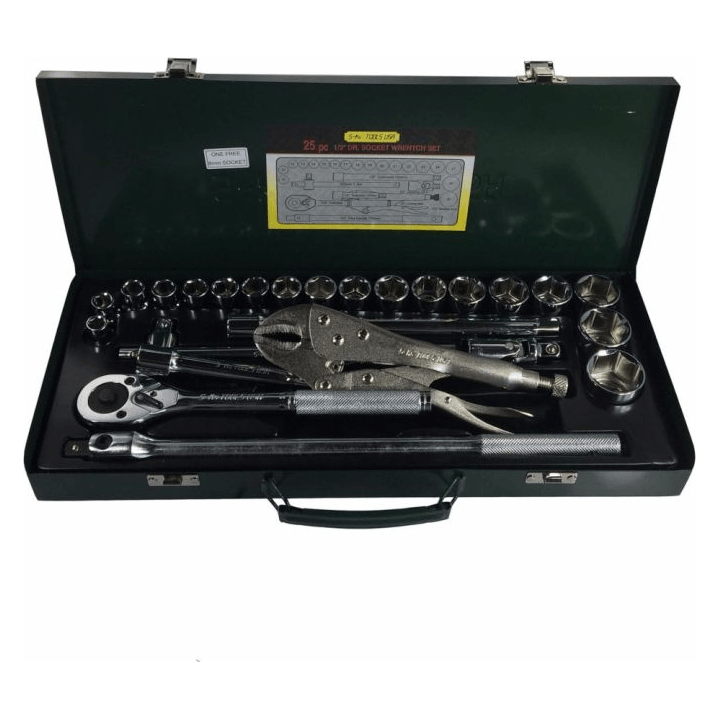 S-Ks A-25 1/2" Drive Socket Wrench Set 10-32mm 6pts - KHM Megatools Corp. Main image