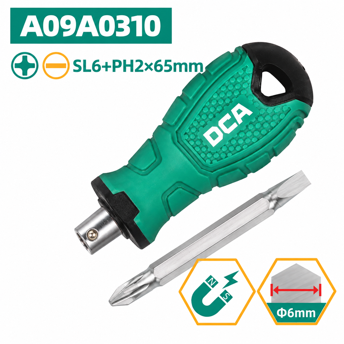 DCA A09A03 2 in 1 Screwdriver Set