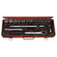 Flag F418S 1/2" Drive Socket Wrench Set Inches (18pcs, 12pts) | Flag by KHM Megatools Corp.