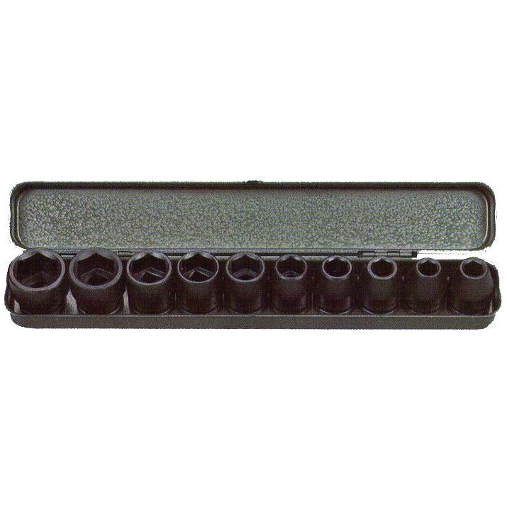 Flag IS4-10 1/2" Drive Impact Socket Wrench Set (10pcs, 6pts) | Flag by KHM Megatools Corp.