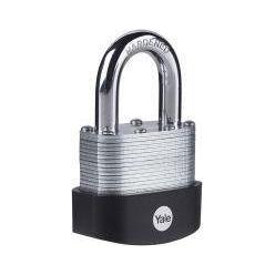 Yale Laminated Steel Padlock with Rubber Bumper | Yale by KHM Megatools Corp. Main image
