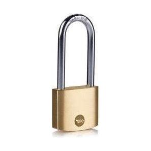 Yale Classic Outdoor Solid Brass Padlock (Long Shackle) | Yale by KHM Megatools Corp. Main image
