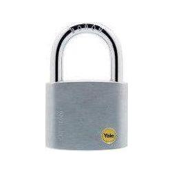 Yale Outdoor High Security Solid Brass Padlock [Silver Body] | Yale by KHM Megatools Corp. Main image