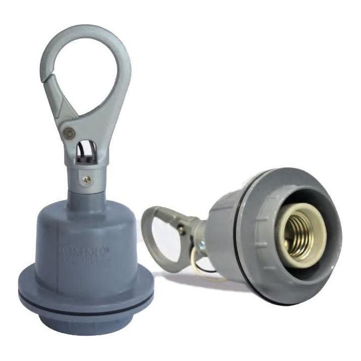 Omni E27-608H E27 Heavy Duty Lamp Holder with Hook 6A 250V | Omni by KHM Megatools Corp. Main image