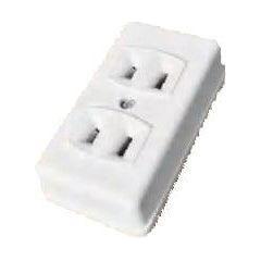Omni STO-002 Spring Type Outlet 2-Gang 20A 250V | Omni by KHM Megatools Corp. Main image