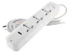 Omni USB-301 Travel Extension Cord 3-Gang with USB Outlet & Switch 2500W 10A 250V | Omni by KHM Megatools Corp.