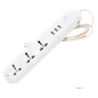 Omni USB-303 Travel Extension Cord 3-Gang with 3 USB Outlet & Switch 2500W 10A 250V | Omni by KHM Megatools Corp. Main image