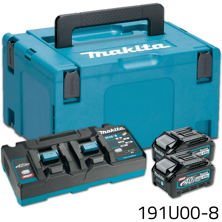 Makita PSKG3 (191U00-8) 40V Power Source Kit / Battery & Charger Set XGT (4.0Ah) - KHM Megatools Corp. Main image