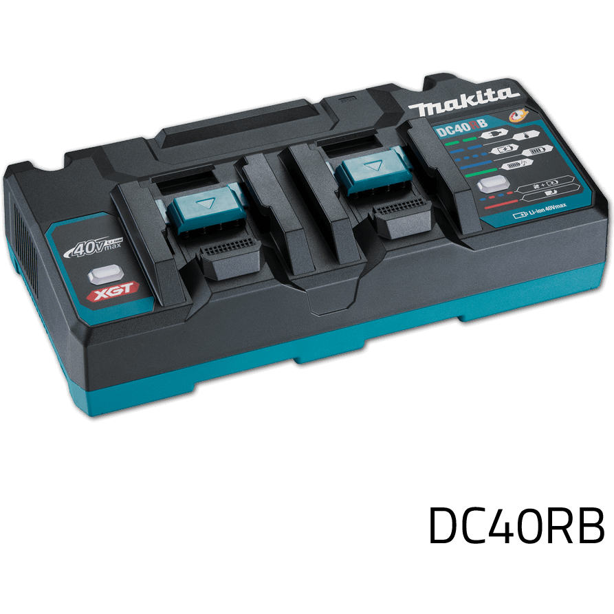 Makita DC40RB 40V 2-Port Rapid Fast Battery Charger XGT (191N09-8) - KHM Megatools Corp. Main image
