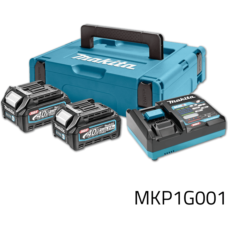 Makita MKP1G001 (191J81-6) 40V Power Source Kit / Battery & Charger Set XGT (2.5Ah) - KHM Megatools Corp. Main image